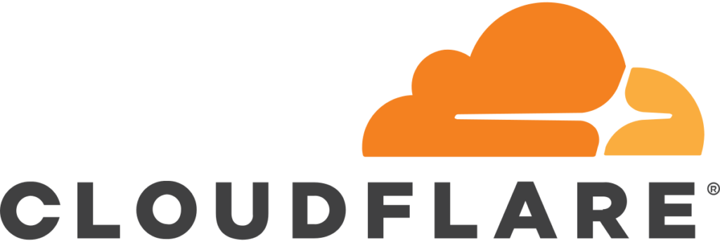Logo firmy Cloudflare